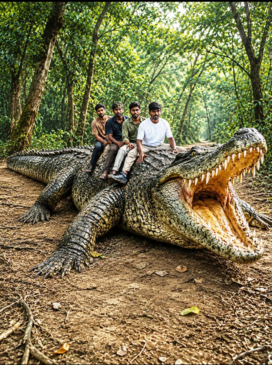 ആശ്രാമം മൈതാനത്ത് ഒരുക്കുന്ന പാരഡൈസ് പാർക്കിലെ
മുതലസവാരി മാതൃക