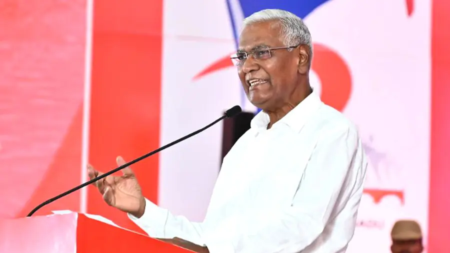 d raja cpim party congress