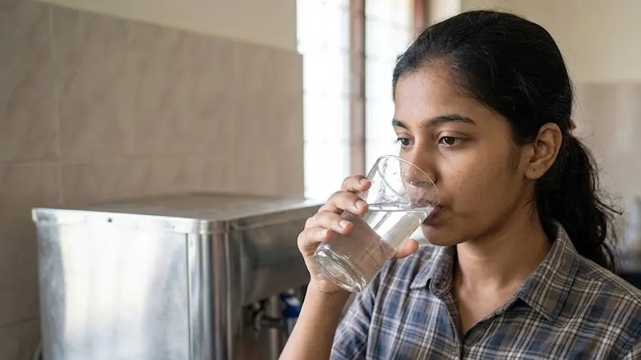 drinking water