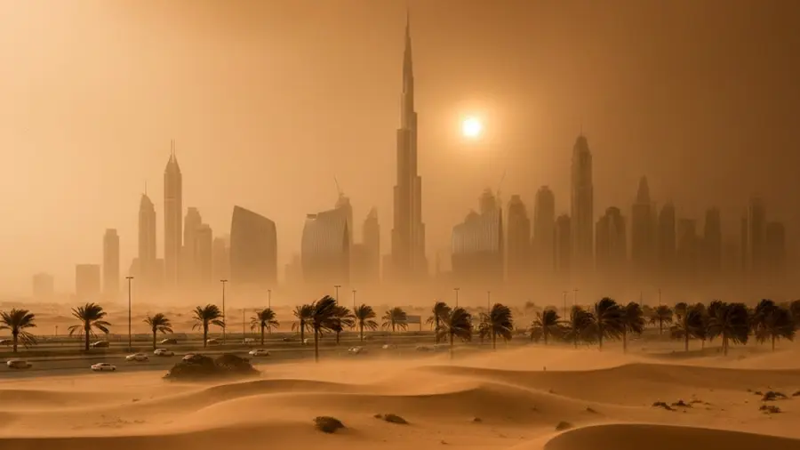 dust storm in uae
