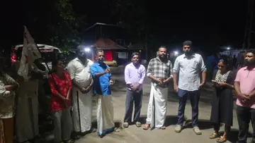 ഡിവൈഎഫ്ഐ കുട്ടനാട് ബ്ലോക്ക് കമ്മിറ്റി പുളിങ്കുന്നിൽ നടത്തിയ പ്രതിഷേധം