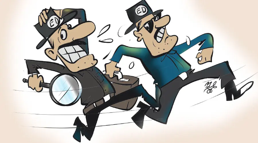 ED officer p radhakrishnan removed from service