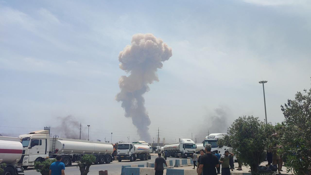 explosion at port in Iran