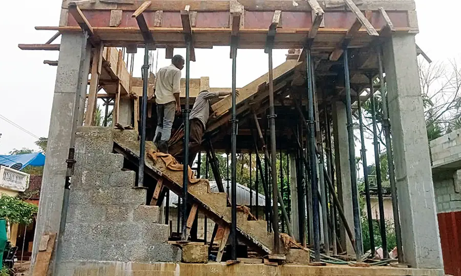 നിർമാണം പുരോഗമിക്കുന്ന സാംസ്‌കാരികനിലയം 