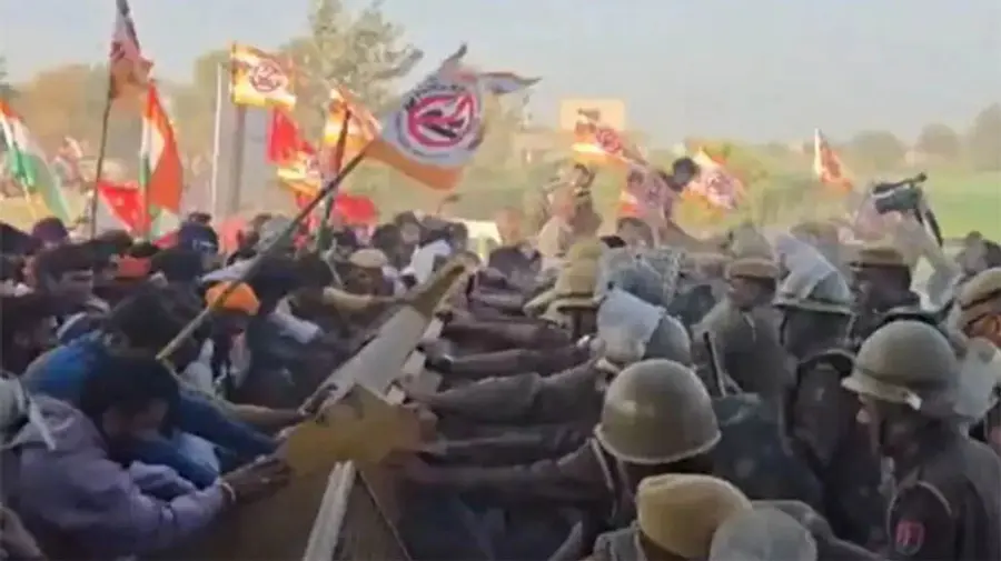  farmers protest against ethanol planthanumangarh