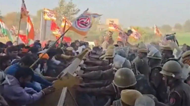  farmers protest against ethanol planthanumangarh