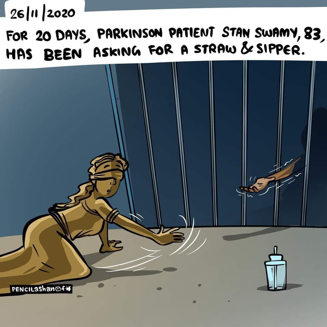 father stan swamy cartoon