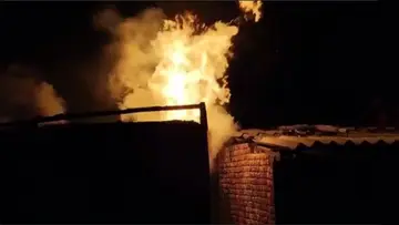 Fire Breaks Out Idly Kadai Movie Set