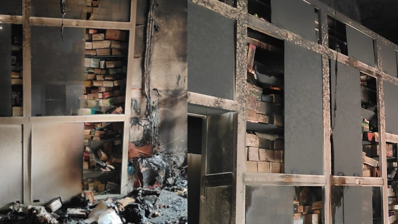 fire break out medical store