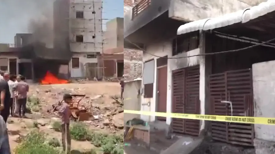 firecracker blast jaipur