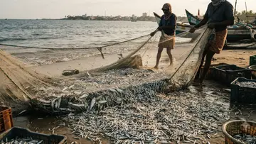 fish fishermen ai image