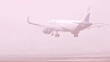 flights delayed fog