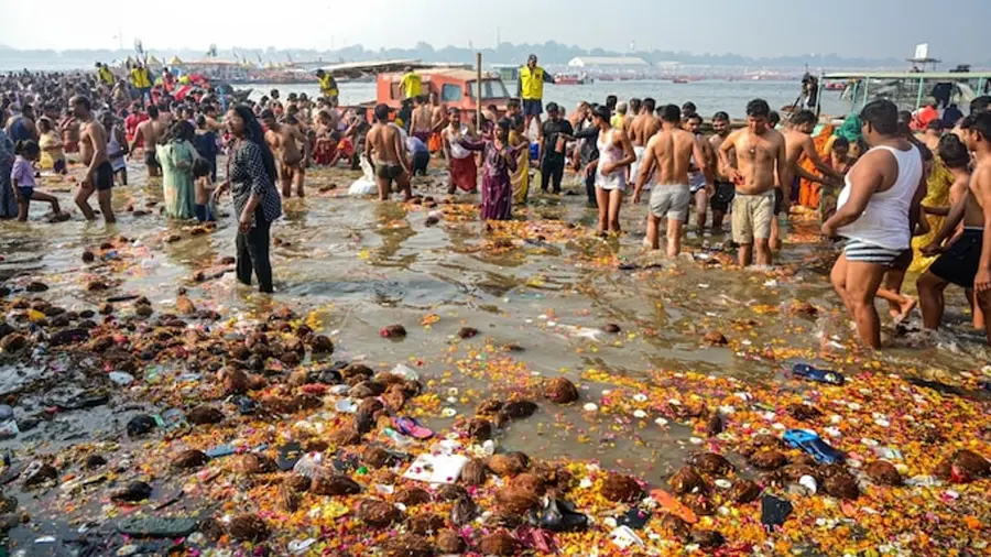 ganga pollution pti