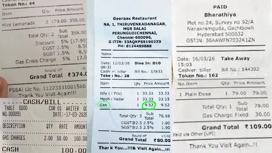 gas charge surcharge