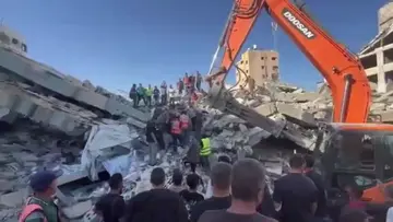 gaza building collapse