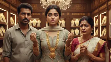 gold wearing poor family