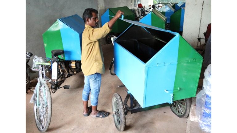 ഹരിതകര്മ സേനാംഗങ്ങള്ക്കായുള്ള ഇലക്ട്രിക് ട്രൈസൈക്കിളുകള്