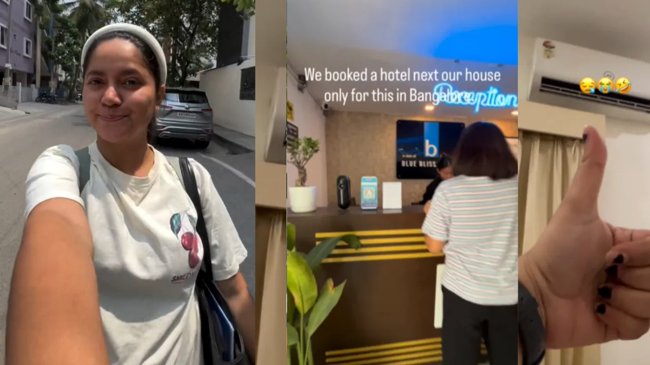 bengaluru woman books ac room
