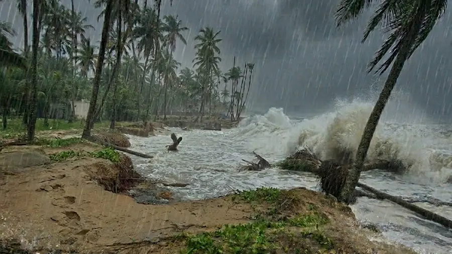 heavy rain