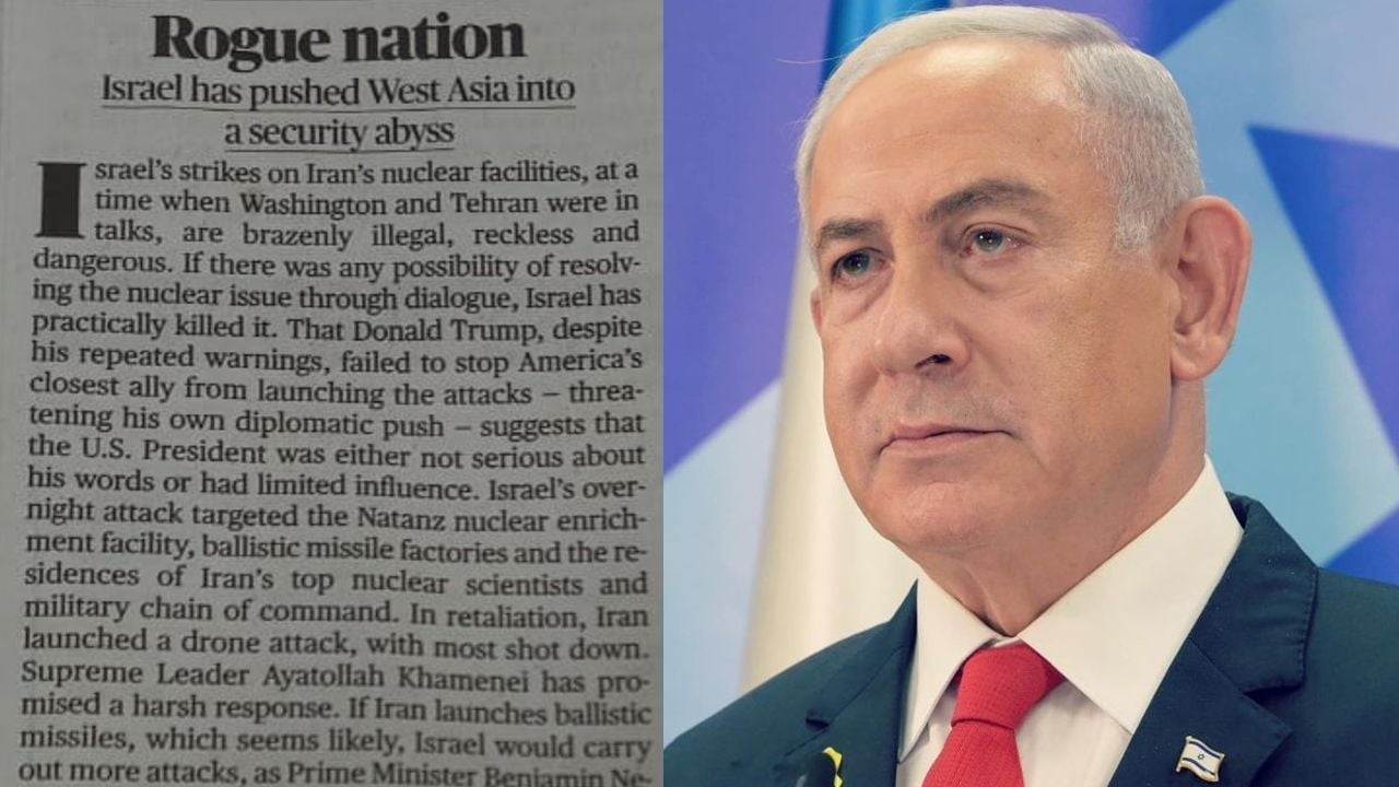 hindu edotorial on isreal