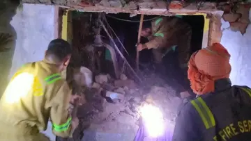house collapsed