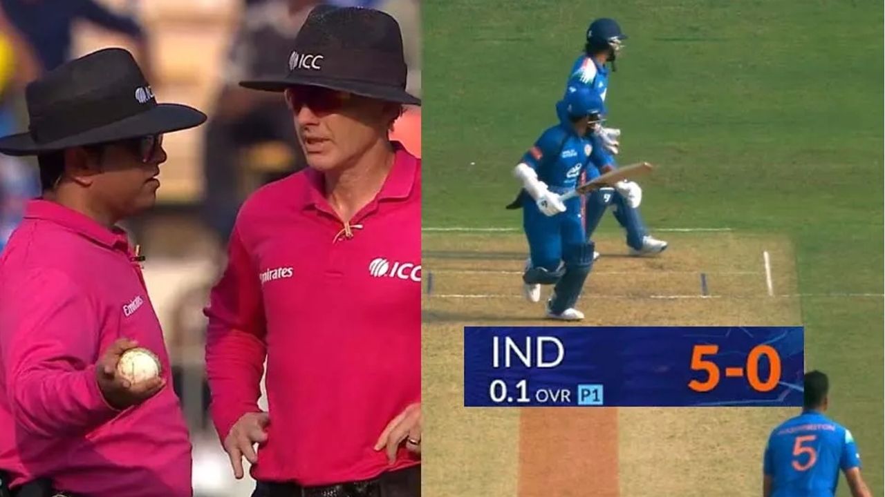 india get 5 runs