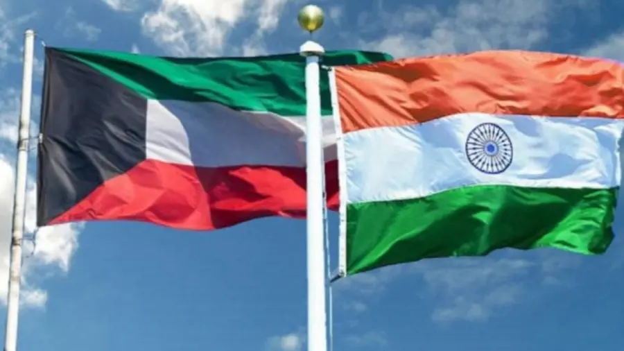 india kuwait flag