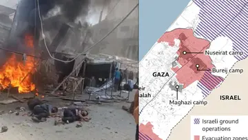 israel attack on aid camp