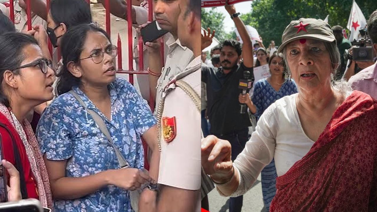 jantar mantar protest brinda karat aishe ghosh