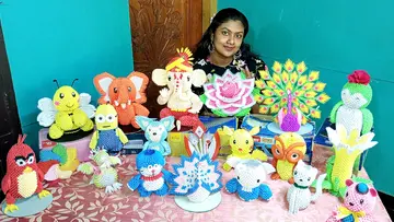 കടലാസിൽ തീർത്ത വസ്തുക്കൾ 