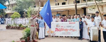 Ahead of the Revenue District Kalolsavam, a proclamation march was held in Koyilandy.