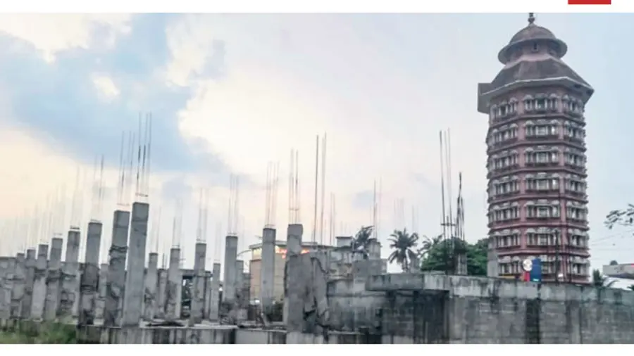 Construction of bus stand-cum-shopping complex stalled.