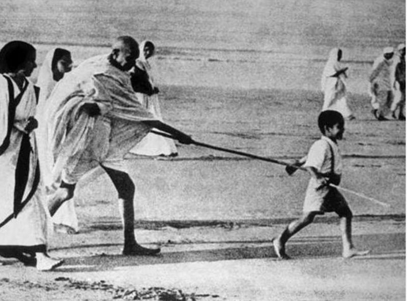 gandhi with kanu r gandhi