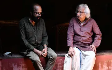 അടൂർ ഗോപാലകൃഷ്‌ണനൊപ്പം കെ ബി വേണു  