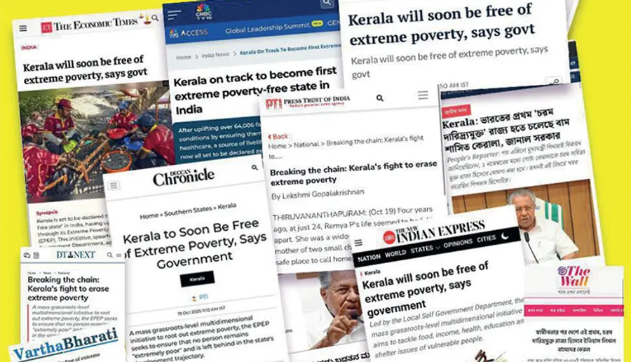 kerala ,the extreme poverty free state in india