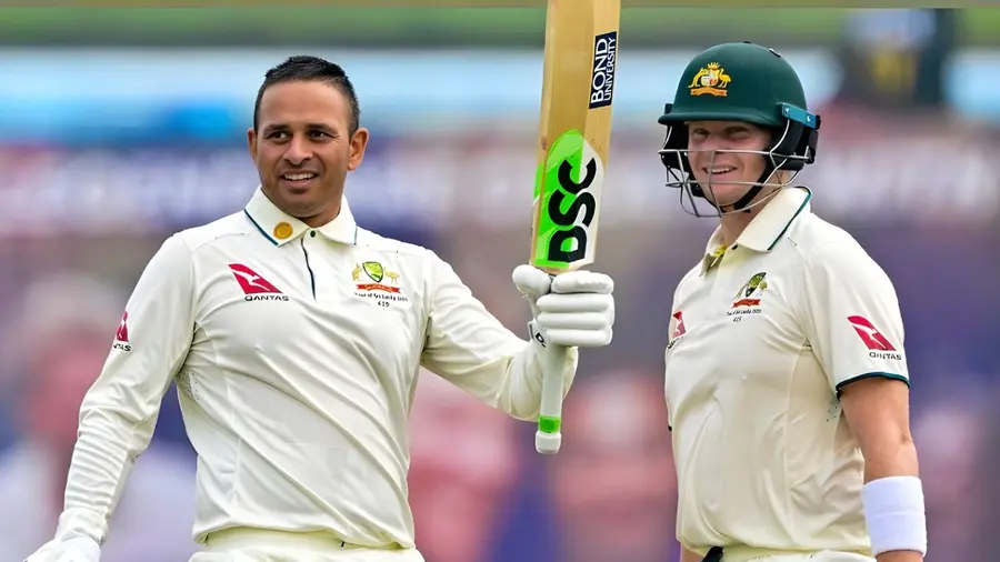 Usman Khawaja and Steve Smith