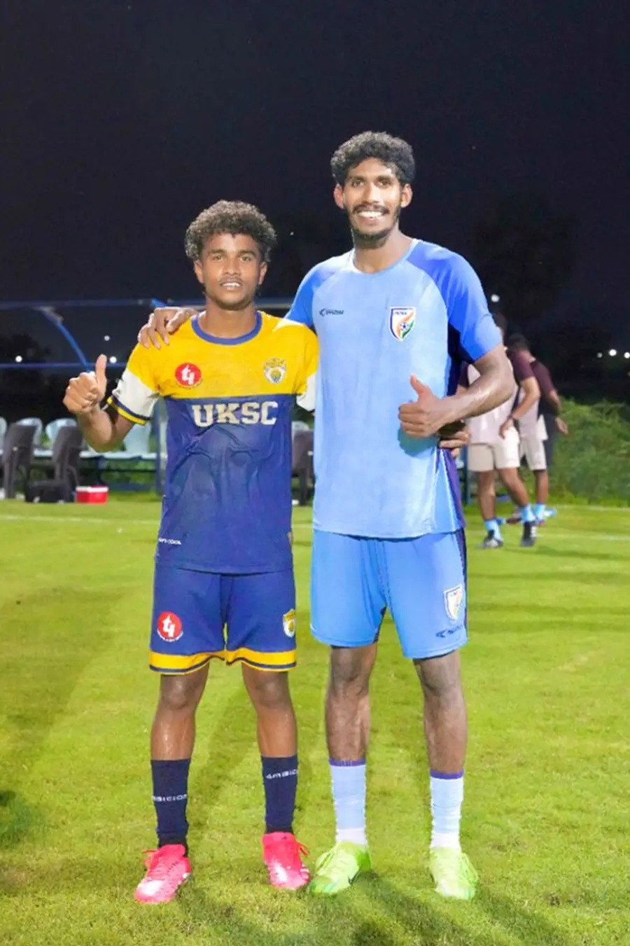 യദുകൃഷ്ണയും മുഹമ്മദ് ഷഹീഫും കളിക്കളത്തിൽ