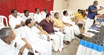 എൽഡിഎഫ് ചേർത്തല നഗരസഭ തെരഞ്ഞെടുപ്പ് കൺവൻഷൻ മന്ത്രി പി പ്രസാദ് ഉദ്ഘാടനംചെയ്യുന്നു