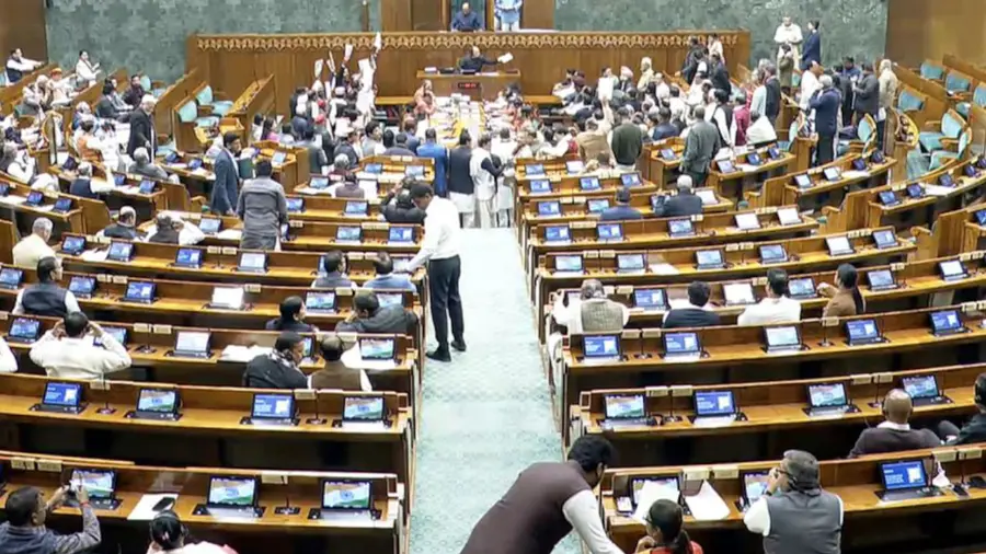 loksabha opposition protest