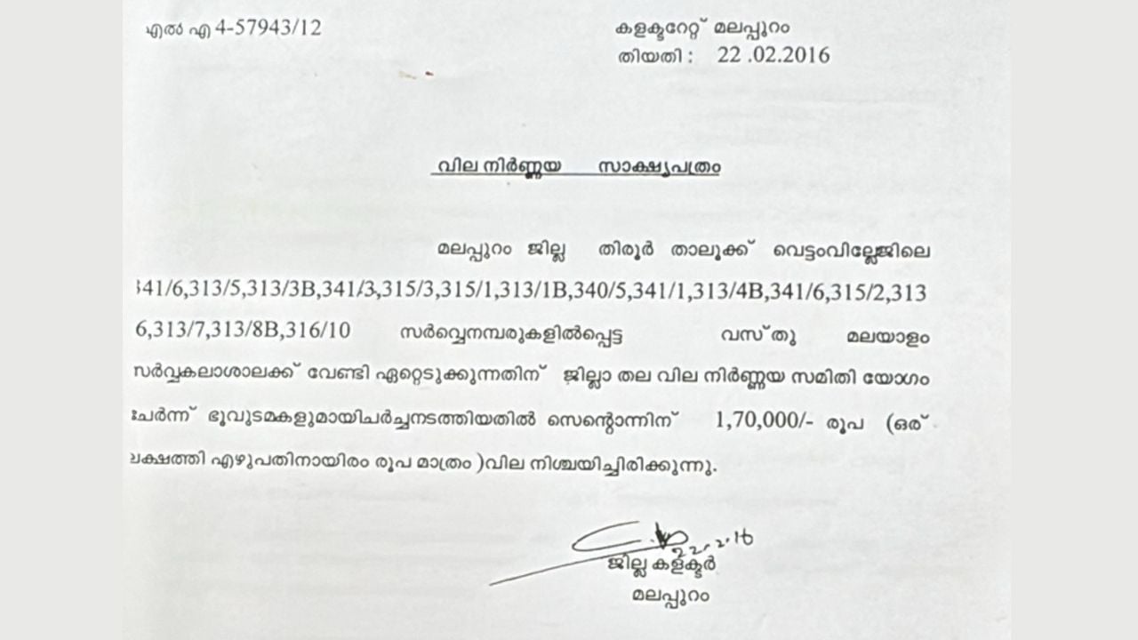 malayalam university