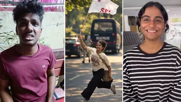 malayali delhi protest fidel anshika pavitra