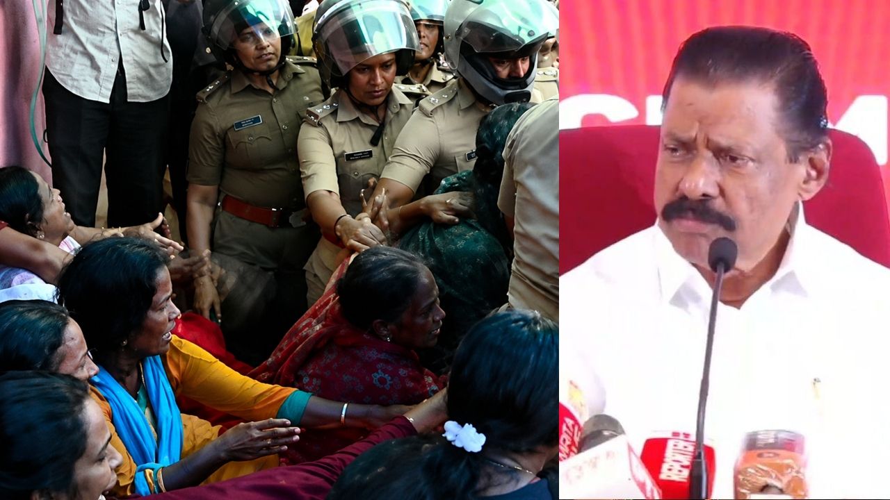 malayidamthuruthu police action m v govindan 