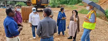 ലോകബാങ്ക് സംഘം ഉഗ്രൻകുന്നിലെ ബയോമൈനിങ് പ്രവൃത്തികൾ വിലയിരുത്തുന്നു