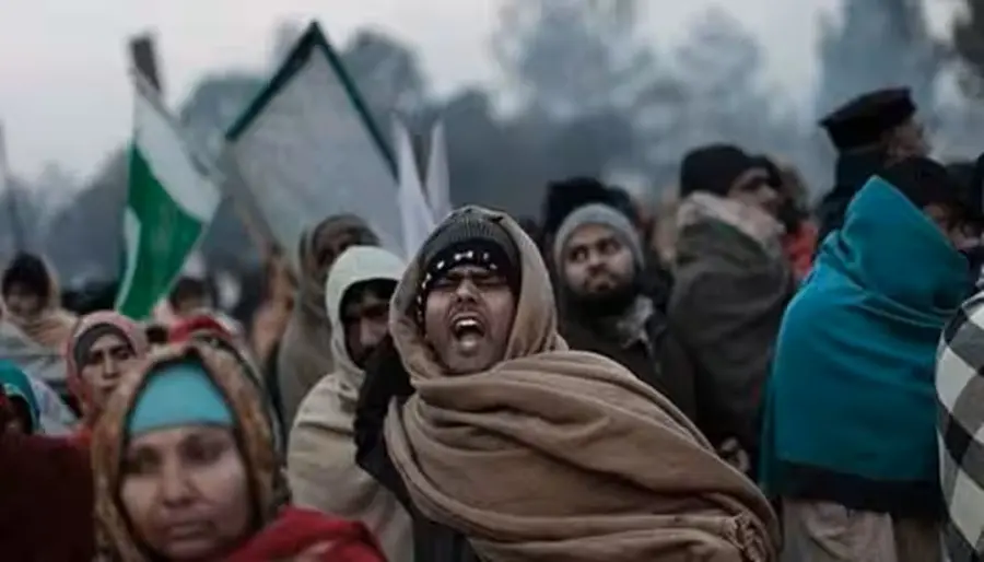  massive protests in PoK