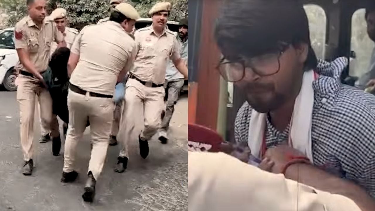 media persons attacked by delhi police
