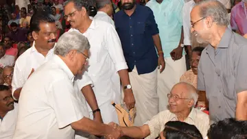 mp parameshwaran with yechury