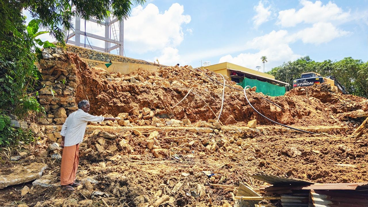 mundakai league house wall collapse