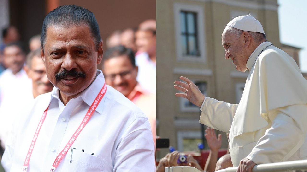 mv govindan condolences-pope