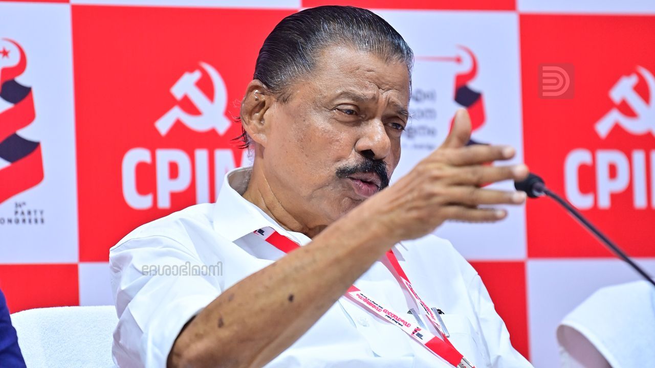 mv govindan press meet