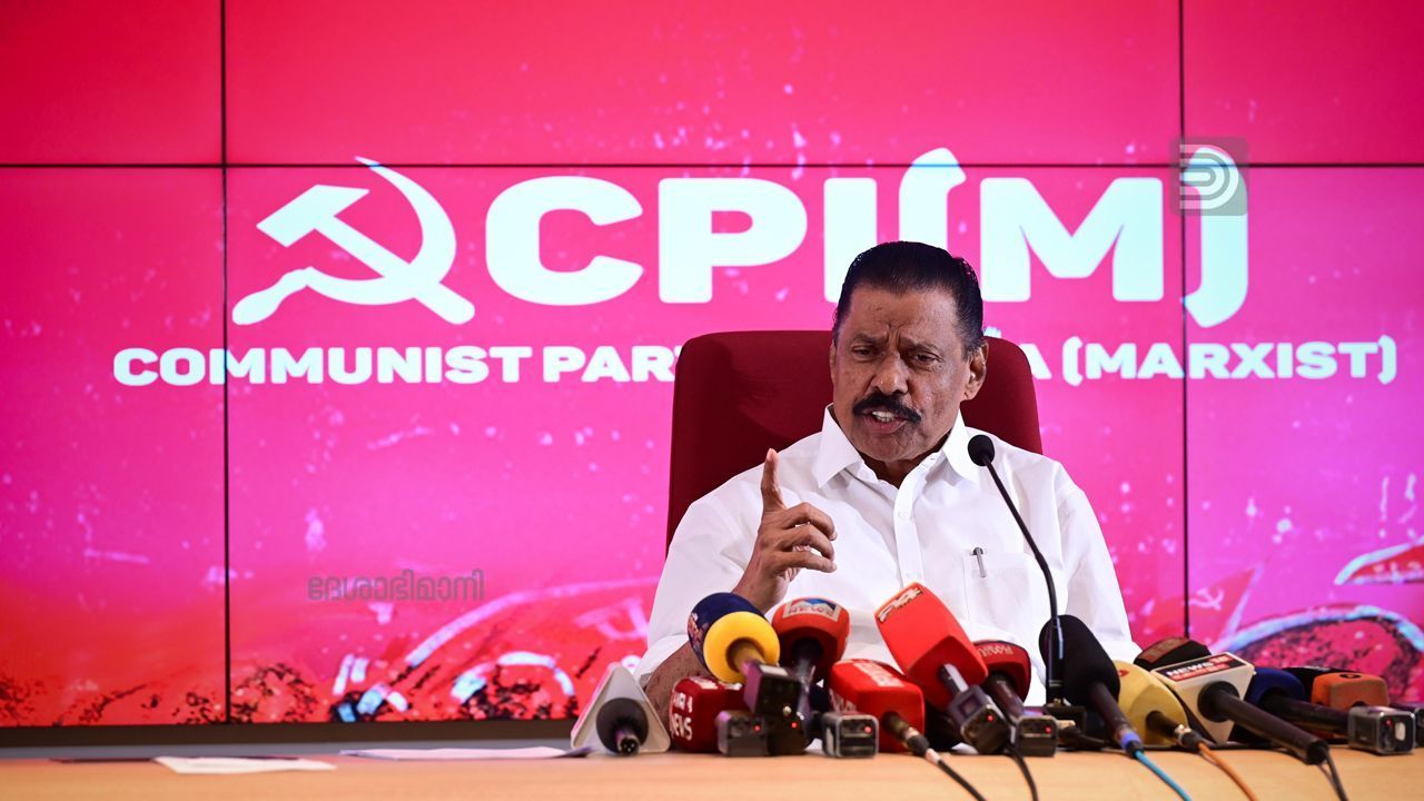 mv govindan press meet